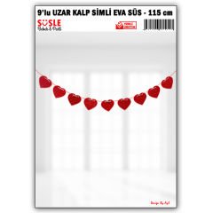 Kalp Uzar, Simli Eva SüS - 10cm x 115cm
