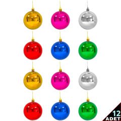 Yılbaşı Ağaç Süsü Cici Top, 3 cm - 12 Adet