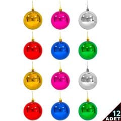 Yılbaşı Ağaç Süsü Cici Top, 3 cm - 12 Adet