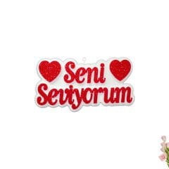 Seni Seviyorum Strafor Süs - 30cm x 17m