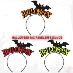Halloween Yarasa Taç - Turuncu