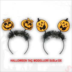 Halloween Gülenyüz Bal Kabağı Taç