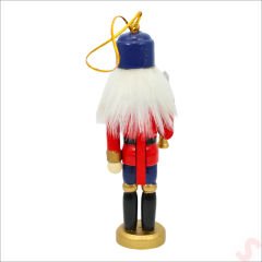 Kurşun Asker, Ahşap Fındıkkıran 13cm - Kılıçlı Kırmızı