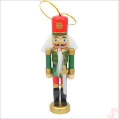 Kurşun Asker, Ahşap Fındıkkıran 13cm - Kılıçlı Yeşil