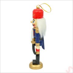 Kurşun Asker, Ahşap Fındıkkıran 13cm - Kılıçlı Lacivert