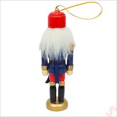 Kurşun Asker, Ahşap Fındıkkıran 13cm - Kılıçlı Lacivert