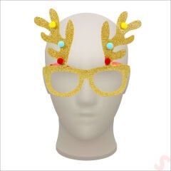 Yılbaşı Gözlük - Altın