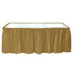 Masa Eteği, Plastik, 75 cm x 426 cm, Altın