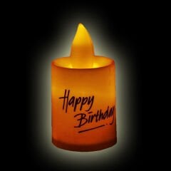 Happy Birthday Pilli Led MuM, 6,00 cm x 3,50 cm - Beyaz