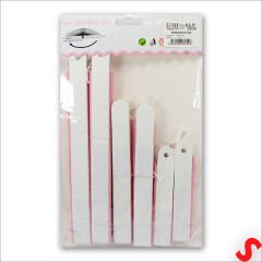 Kağıt Yelpaze SüS, 6 Adetli Set, Pembe