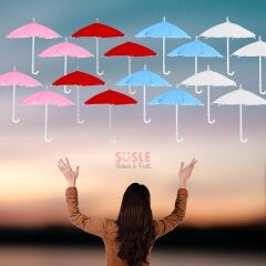 Dekoratif SüS Şemsiyesi, 25 cm - Mavi