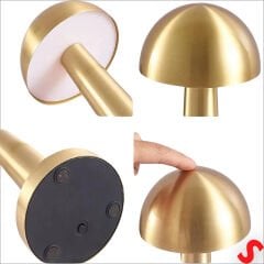 Şarjlı Dokunmatik Ayarlanabilir Renk Tonlu LED Masa Lambası - 22cm