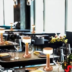 Şarjlı Dokunmatik Ayarlanabilir Renk Tonlu LED Masa Lambası - 21cm