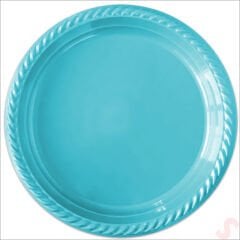 Plastik Tabak, 22cm x 24 Adet - Mavi