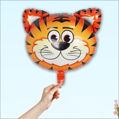 Safari Sevimli Hayvanlar Folyo Balon, 45 cm - Kaplan