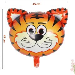 Safari Sevimli Hayvanlar Folyo Balon, 45 cm - Kaplan