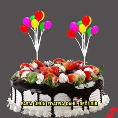 Plastik Minyatür 8'li Demet 17cm Teraryum Obje - Balon