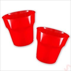 Plastik Bardak, 24 Adet - Kırmızı