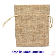 Natürel Jüt Kese, 10cm x 13cm - 12 Adet