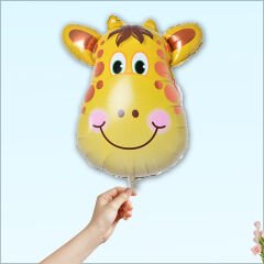 Safari Sevimli Hayvanlar Folyo Balon, 45 cm - Zürafa