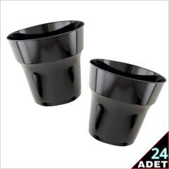 Plastik Bardak, 24 Adet - Siyah