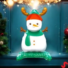 Boynuzlu Kardan Adam Folyo Balon 63cm x 34cm