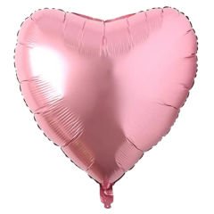 Kalp Folyo Balon, 45 cm - Pembe