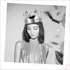 Plastik Kral Tacı - Gümüş