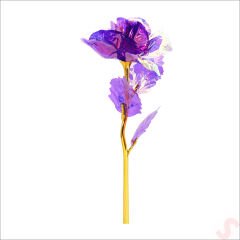 Kutulu ve Led Işıklı Sonsuzluk Gülü, 35cm - Mor