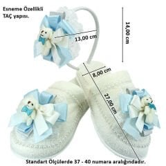 Lohusa Terlik ve Taç Seti, Ayıcıklı Mavi