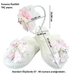 Lohusa Terlik ve Taç Seti, Ayıcıklı Pembe