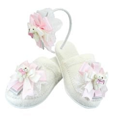 Lohusa Terlik ve Taç Seti, Ayıcıklı Pembe