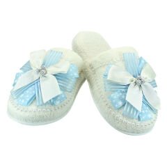 Lohusa Terlik ve Taç Seti, Fiyonklu Mavi