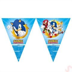 Sonic Üçgen Bayrak Flama - 2,90 mt