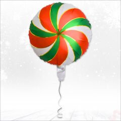 Kırmızı Yeşil Şeker Folyo Balon 45cm