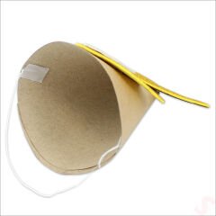 1 Yaş Kraft Külah Şapka - Altın