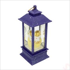 Uçuşan Simli,12,5cm x 5cm Led Işıklı Astronot Fener Küre - B