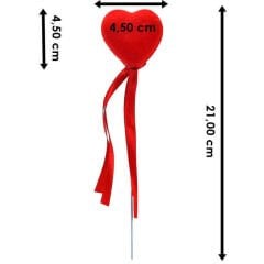 Kalp Çubuk, 21 cm x 4,5 cm - 10 Adet
