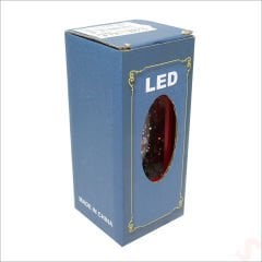 Uçuşan Simli,12,5 x 5cm Led Işıklı Telefon Kulübesi Küre-Noel Baba