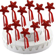 Yıldız Çubuk, 23 cm x 5,5 cm Kırmızı - 10 Adet