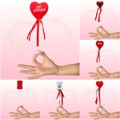 Yıldız Çubuk, 23 cm x 5,5 cm Kırmızı - 10 Adet