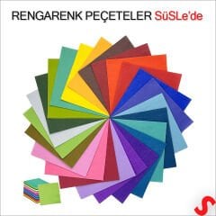 Siyah Peçete - 33cm x 33cm - 20 Adet