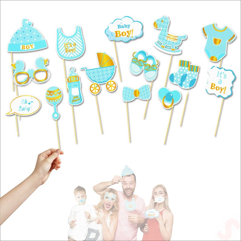 Baby Boy Konuşma Balonu Seti, 15 Parça