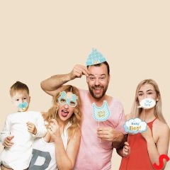 Baby Boy Konuşma Balonu Seti, 15 Parça