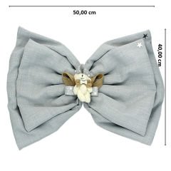 Anne ve Bebek Yatak Ucu Fiyonk, Gri