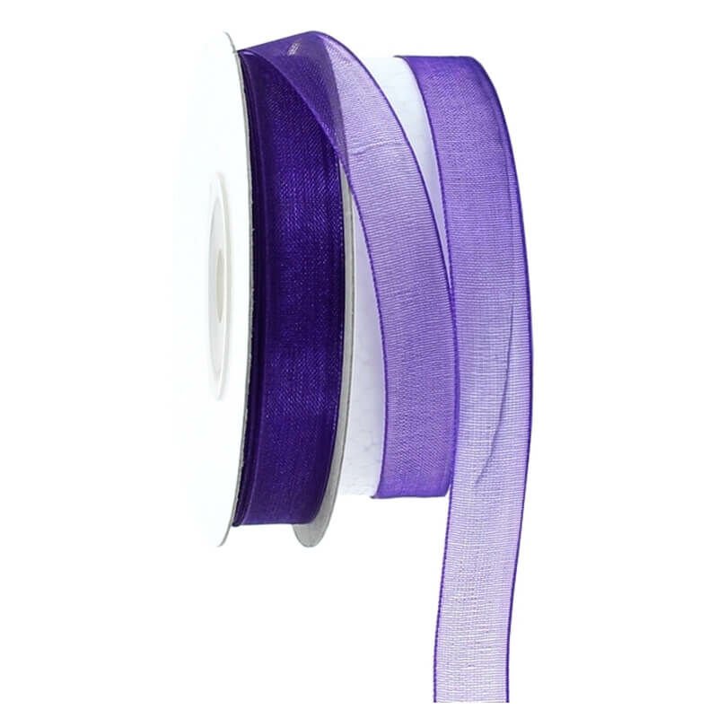 Organze Kurdele, 1,00 cm x 23 mt -  6 Renk Seçenekli - MOR
