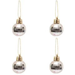 Yılbaşı Ağacı 20 Parça SüSleme Seti - Gümüş