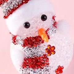 Renk Değiştiren Pilli, Led Kardan Adam - 15cm x 6cm