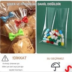 Kurabiye ve Şeker Poşeti 20cm x 10cm - 25 Adet