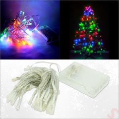 Pilli ve Animasyonlu 50 Led x 5 mt - Çok Renkli Led Işık